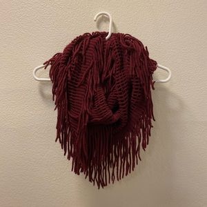 Fringe infinity scarf